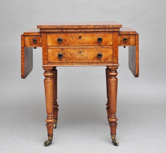 19th Century Pollard Oak Drop Leaf Side Table Martlesham Antiques 2572