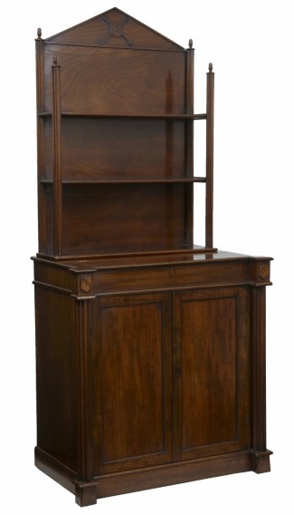 Mahogany writing cabinet