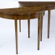 Pair walnut consul tables