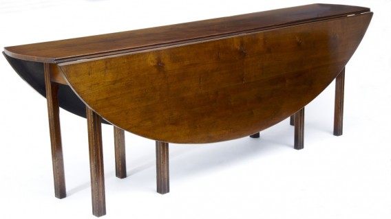 Cherry wood drop leaf table