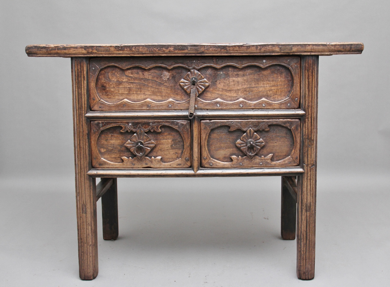 19th Century Chinese Elm Dresser Martlesham Antiques