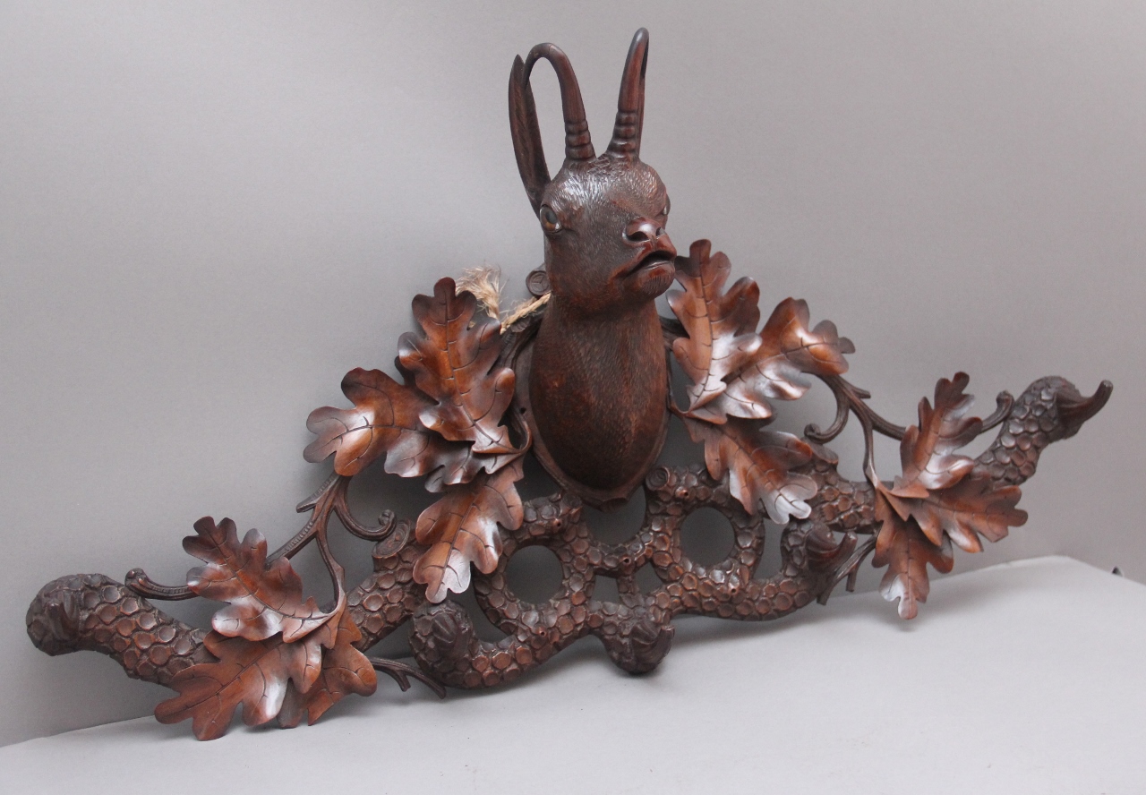 19th Century black forest coat rack Martlesham Antiques