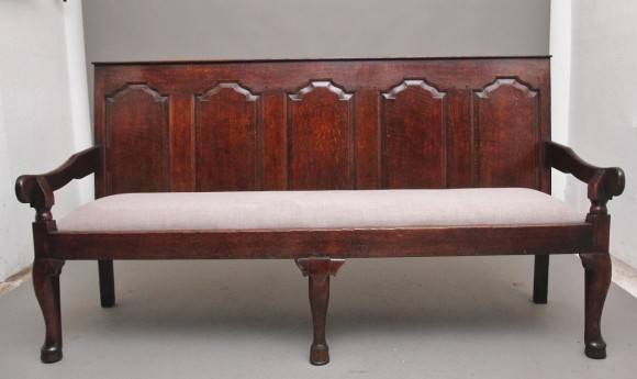 English 18th Century Oak Settle, Hall Bench For Sale At, 52% OFF