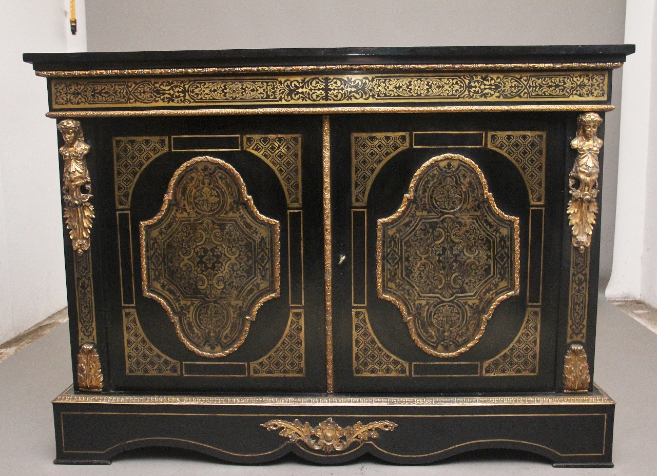 19th Century ebonised boulle Martlesham Antiques